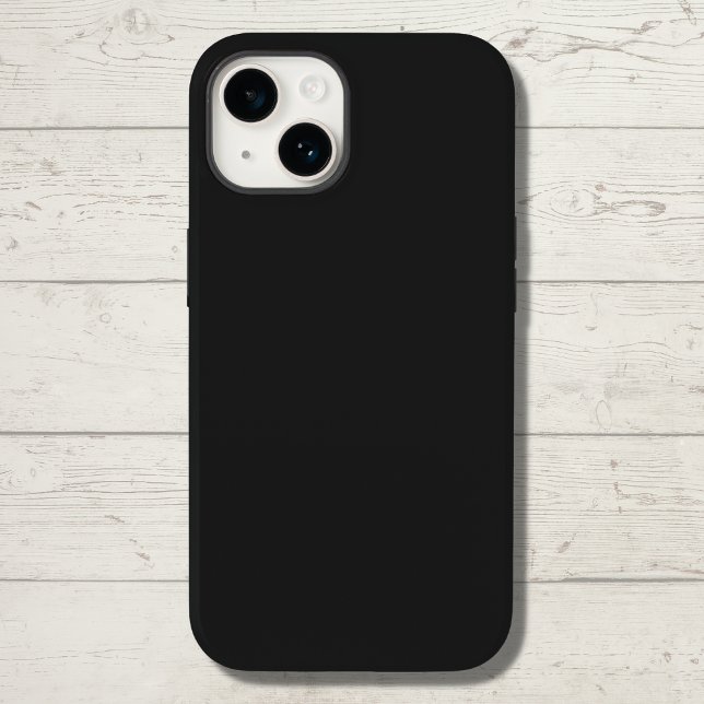 Eerie Black Solid Colour Case-Mate iPhone Case (Creator Uploaded)