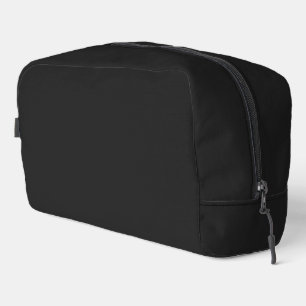 Eerie Black Solid Colour Dopp Kit