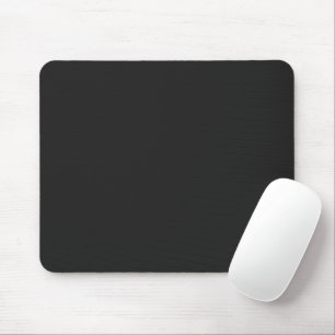 Eerie Black Solid Colour Mouse Mat