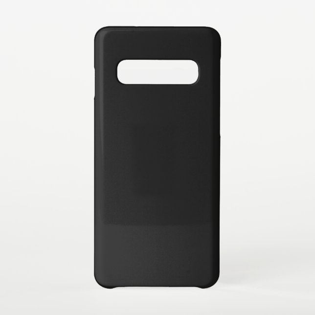 Eerie Black Solid Colour Samsung Galaxy Case (Back)