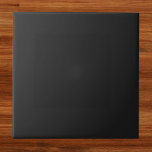 Eerie Black Solid Colour Tile<br><div class="desc">An intense and sophisticated deep black that exudes timeless elegance.Perfect for those seeking to make a bold statement.This powerful hue captures the essence of mystery and sophistication.This rich black colour is the ultimate choice for a striking and refined aesthetic.</div>