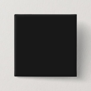 Eerie Black Square Pin-back Button