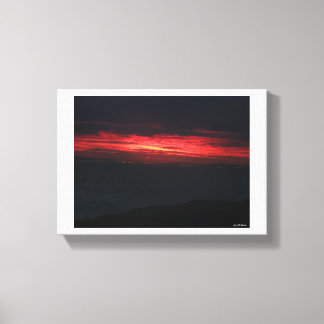 Eerie But Beautiful Sunset Canvas Print