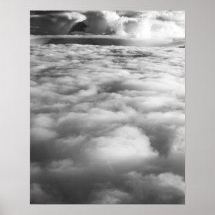 Eerie cloudscape at sunrise. poster
