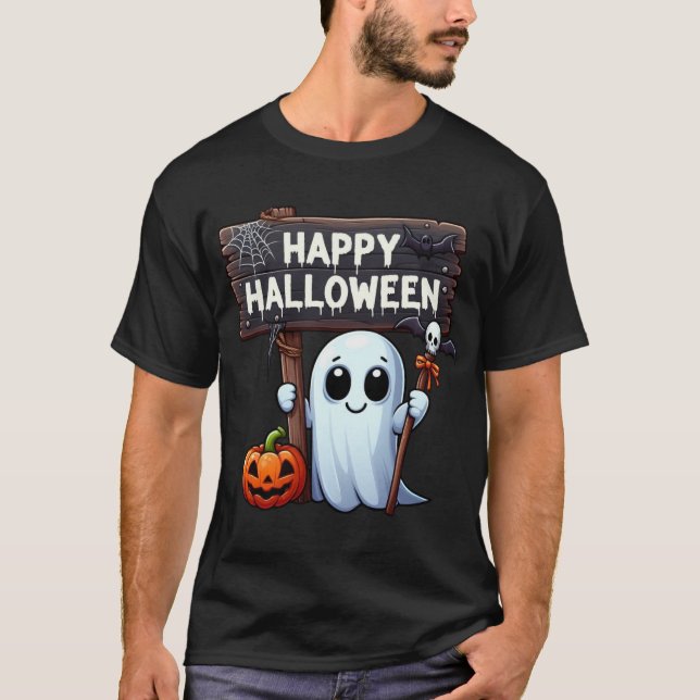 Eerie Echoes: A Halloween Tale | Men's T-shirt (Front)