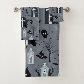 Eerie Echoes: Ghostly Towel Set