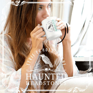 Eerie Echoes of the Haunted Headstones Coffee Mug