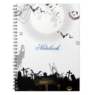 Eerie Elegance: Halloween Inspired Spiral Notebook