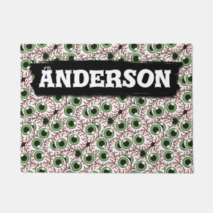 Eerie Eyeballs   Sinister Stare Hypnotising Eyes Doormat