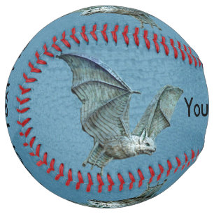 Eerie Flying Three Dimensional Looking blue Bats Softball