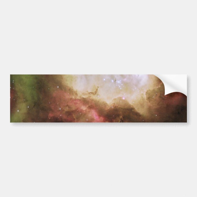 Eerie ghost in Carina Nebula Bumper Sticker (Front)