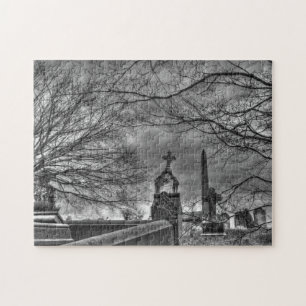 eerie graveyard jigsaw puzzle