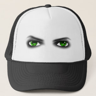 Eerie Green Eyes Trucker Hat