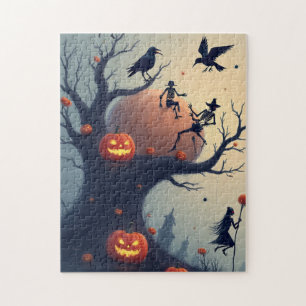 Eerie Halloween Tree Jigsaw Puzzle