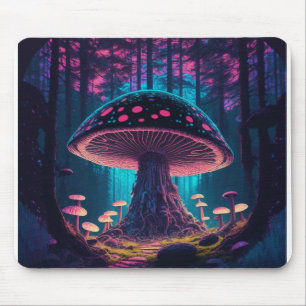 Eerie Magical Giant Toadstool in forest Mouse Mat