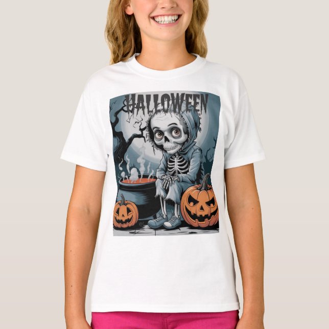 Eerie Skeleton. T-Shirt (Front)