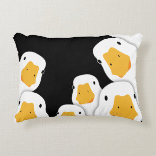 Eerie Surveillance: Geese Monitoring from Space Decorative Cushion