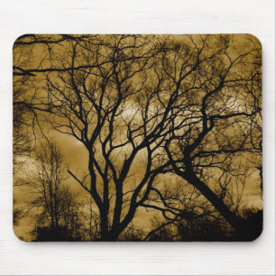 eerie trees mouse mat