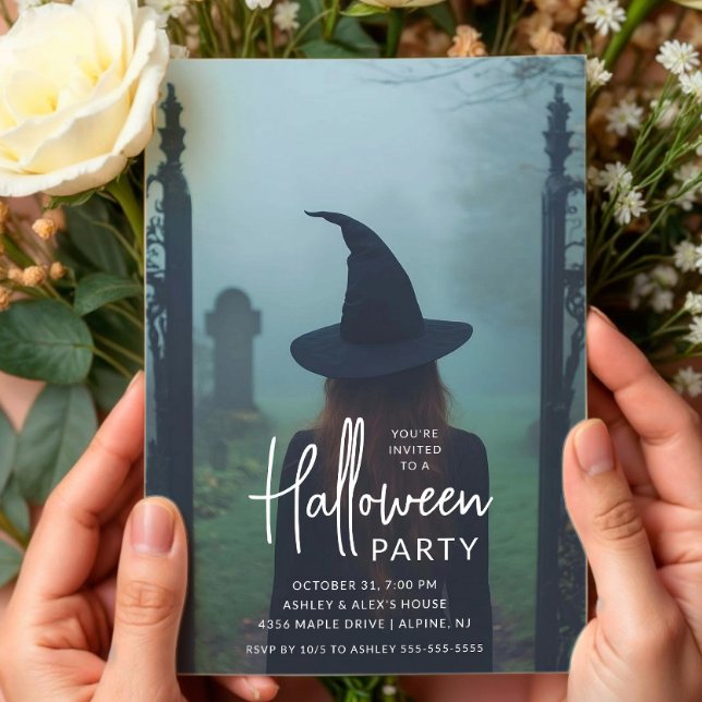 Eerie Witch Halloween Invitation (Creator Uploaded)