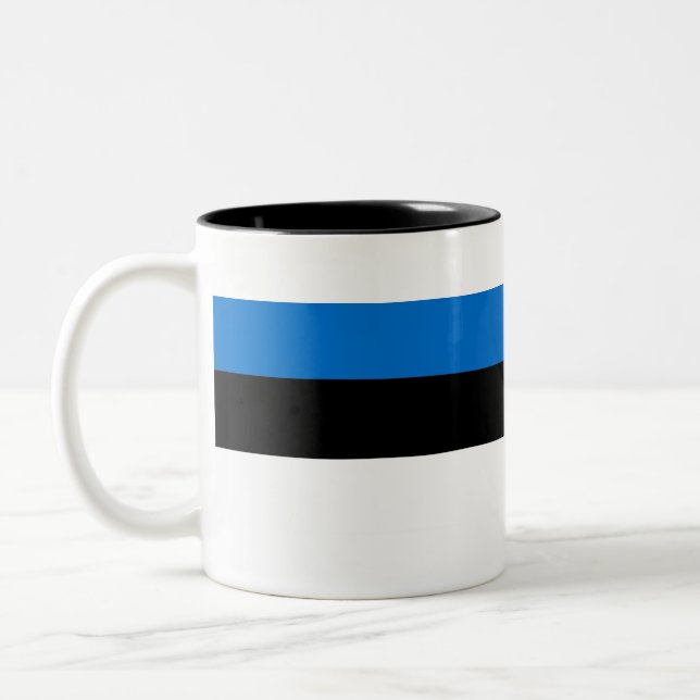 Eesti Vabariik - Estonia Flag Two-Tone Coffee Mug (Left)