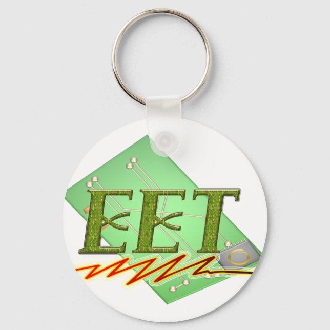 EET - ELECTRICAL ENGINEER TECH CIRCUIT BOARD LOGO KEY RING (Front)
