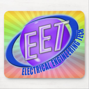EET ORB SWOOSH LOGO ELECTRICAL ENGINEERING TECH MOUSE MAT