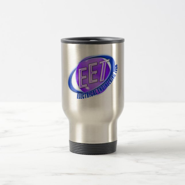 EET ORB SWOOSH LOGO ELECTRICAL ENGINEERING TECH TRAVEL MUG (Center)