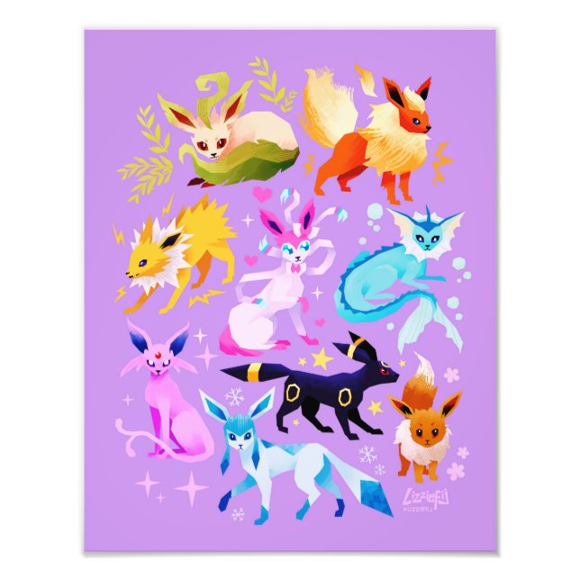Eeveelutions light purple print (Front)