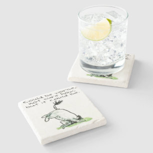 Eeyore funny quote could be worse  stone coaster