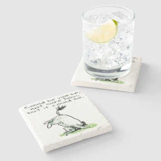 Eeyore funny quote could be worse  stone coaster