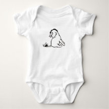 Eeyore Looking at His Tail Baby Bodysuit 
