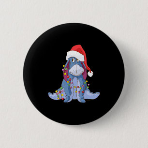 Eeyore Santa Claus 6 Cm Round Badge