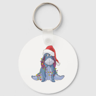 Eeyore Santa Claus  Key Ring