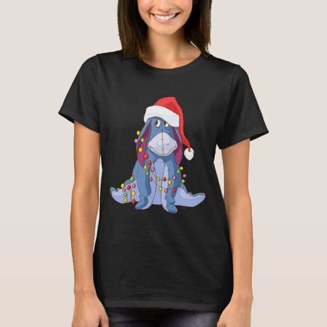 Eeyore Santa Claus  T-Shirt (Front)