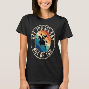 Eff You See Kay Retro 80s Genghis Khan T-Shirt