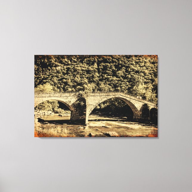 EFFECT GRUNGE on mediaeval on canvas print (Front)