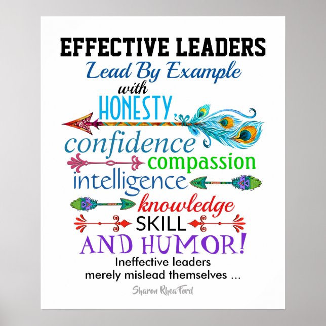 Effective Leaders Poster - Humor (Front)