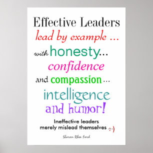 Effective Leaders Poster - Humour