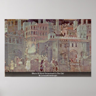 Effects Of Good Government In The City" Poster