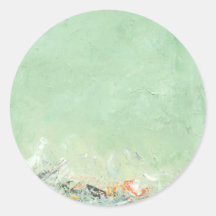 Effervesce - green minimalist abstract art