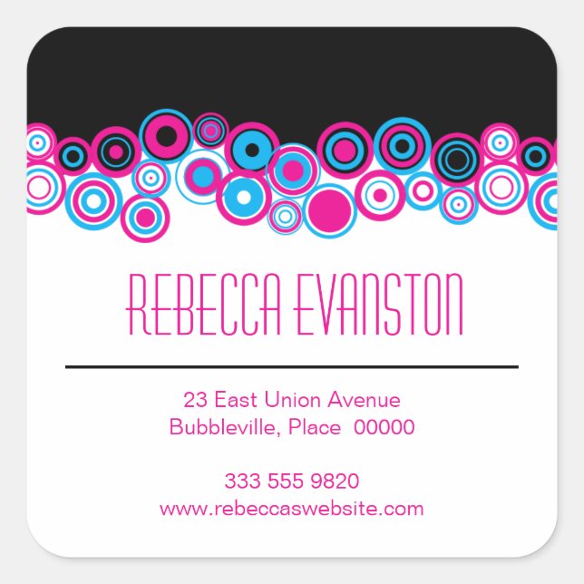 Effervescence Personal Contact Sticker (Front)