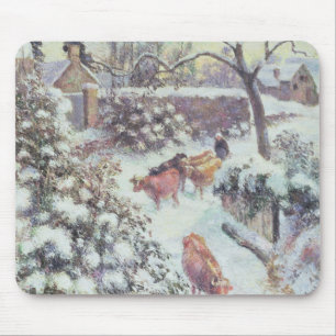 Effet de Neige a Montfoucault, 1882 Mouse Mat