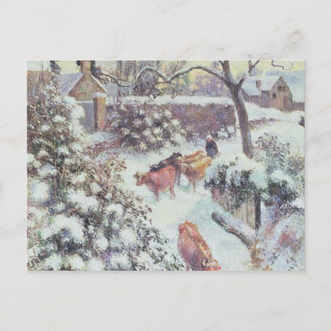 Effet de Neige a Montfoucault, 1882 Postcard (Front)