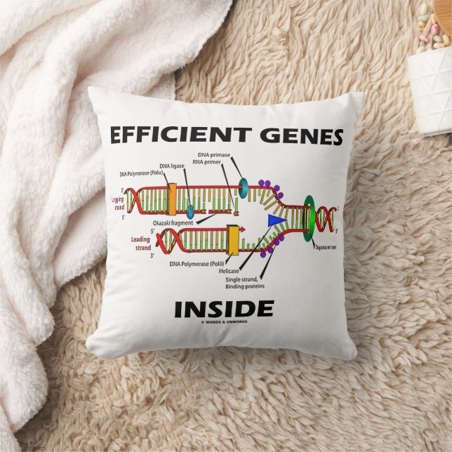 Efficient Genes Inside DNA Replication Humour Cushion (Blanket)