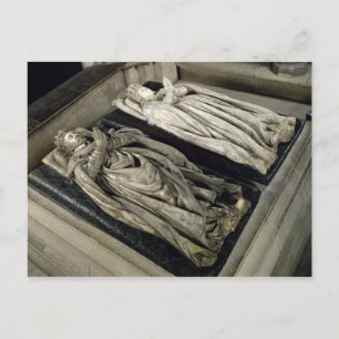Effigies of Henri II  and Catherine de Medici Postcard