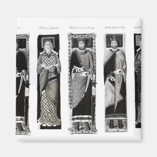 Effigies of Henry II  Eleanor of Aquitaine Magnet