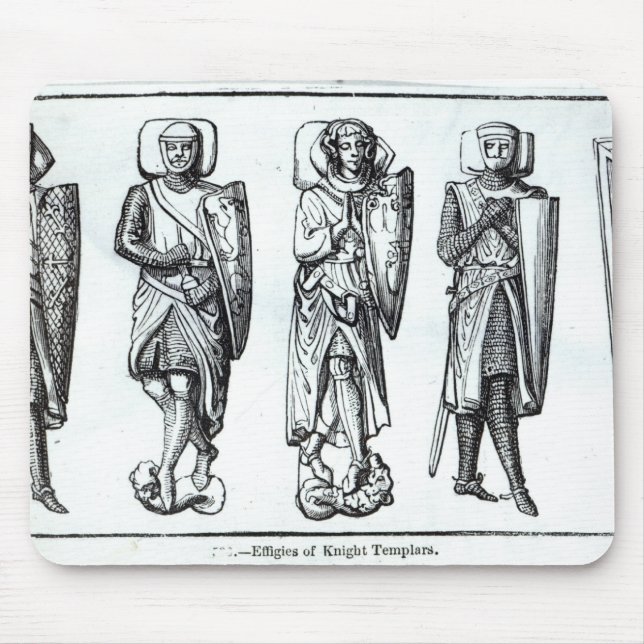 Effigies of Knights Templars Mouse Mat (Front)