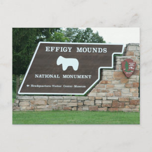 Effigy Mounds National Park Entrance Postcard