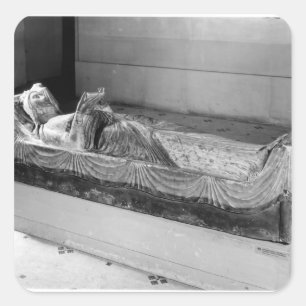 Effigy of Eleanor of Aquitaine Square Sticker