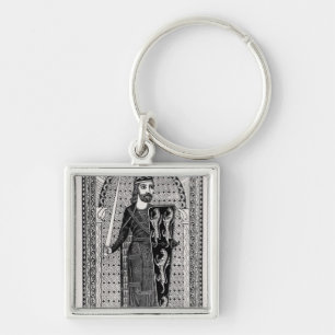 Effigy of Geoffrey Plantagenet Key Ring